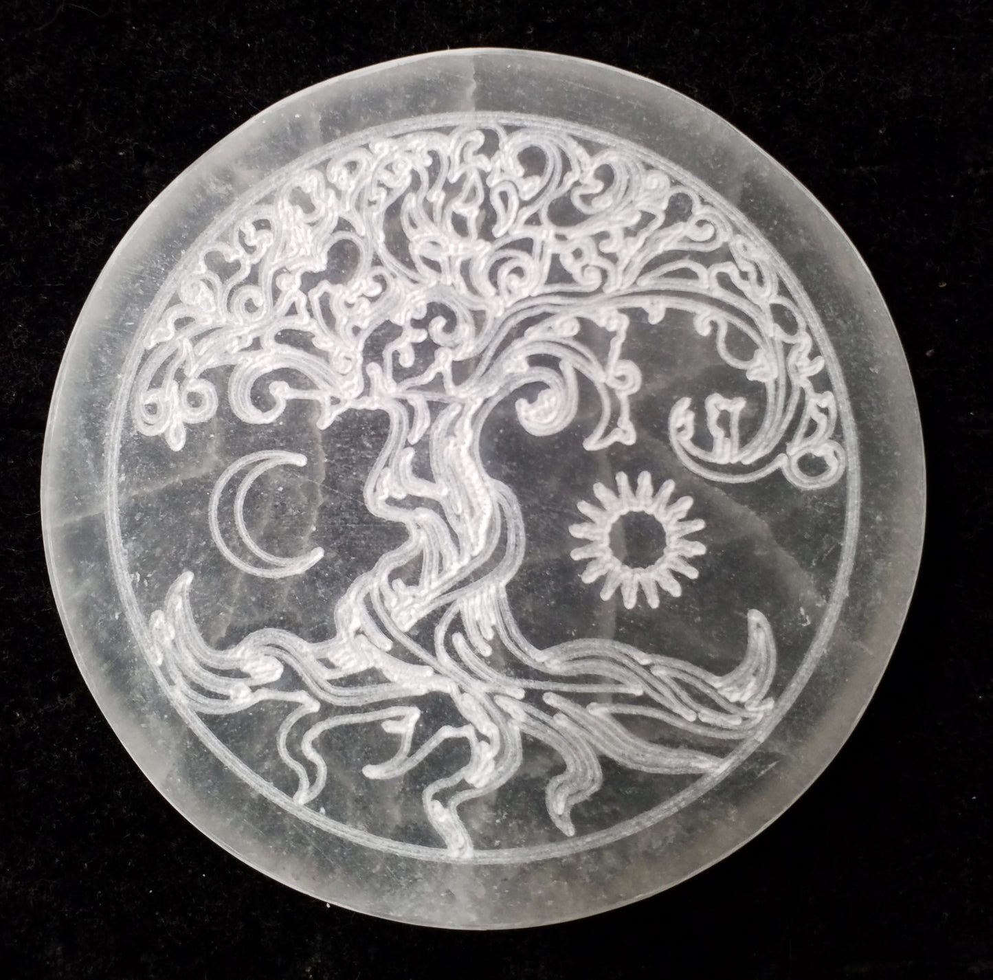 Sélénite plaque Maroc petit modèle 8,5cm à 10cm