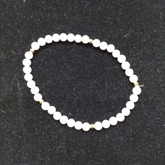 Bracelet de cheville quartz rose