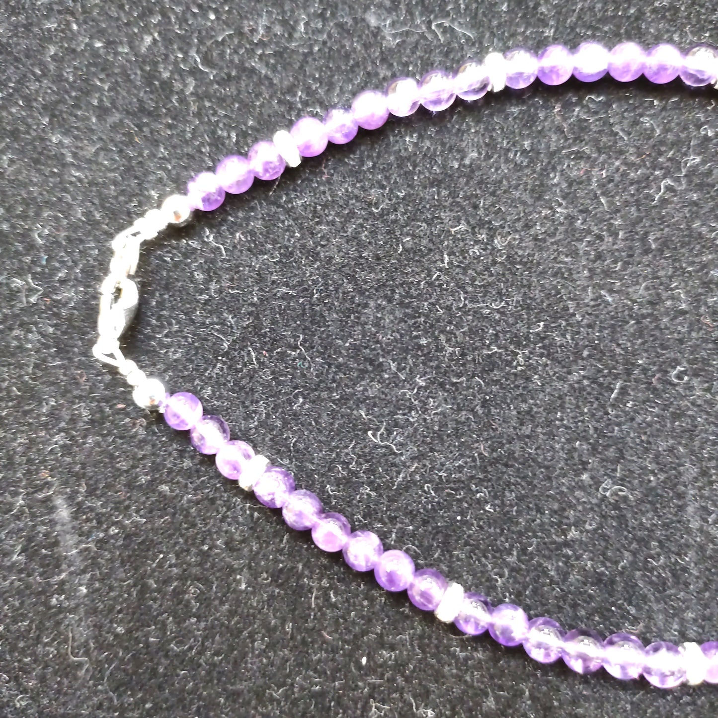 Bracelet de cheville en améthyste