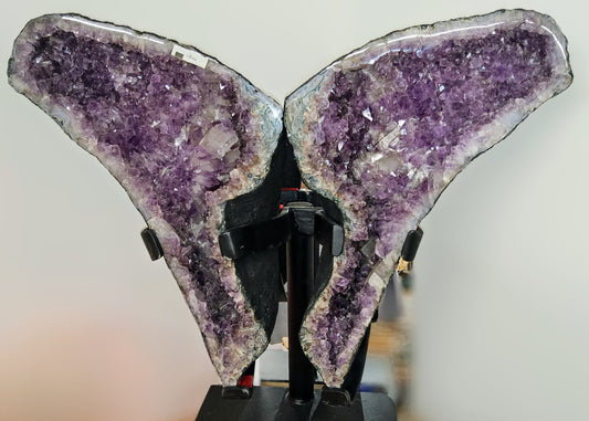 Améthyste géode papillon