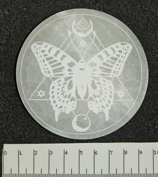 Plaques de sélénite diamètre 8cm