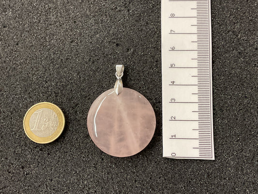 Pendentif en quartz rose