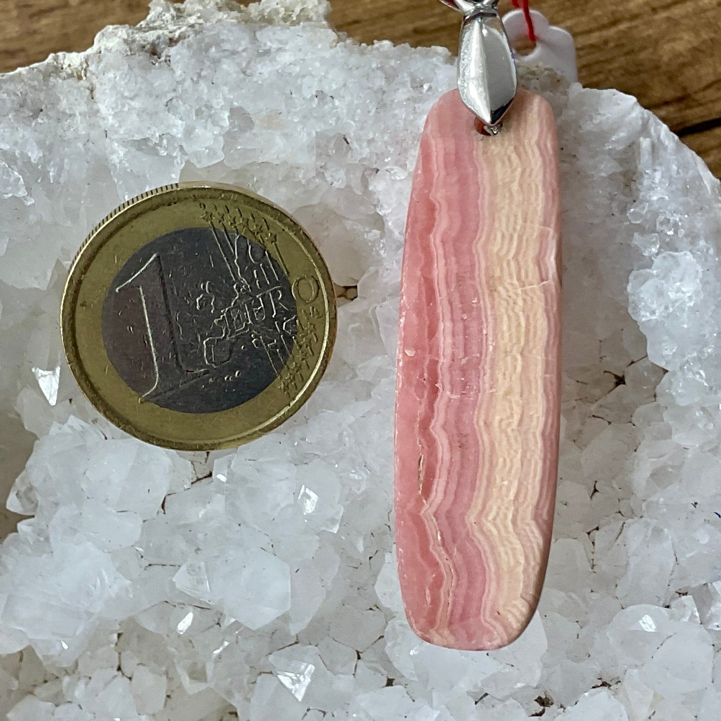 Pendentif en rhodochrosite