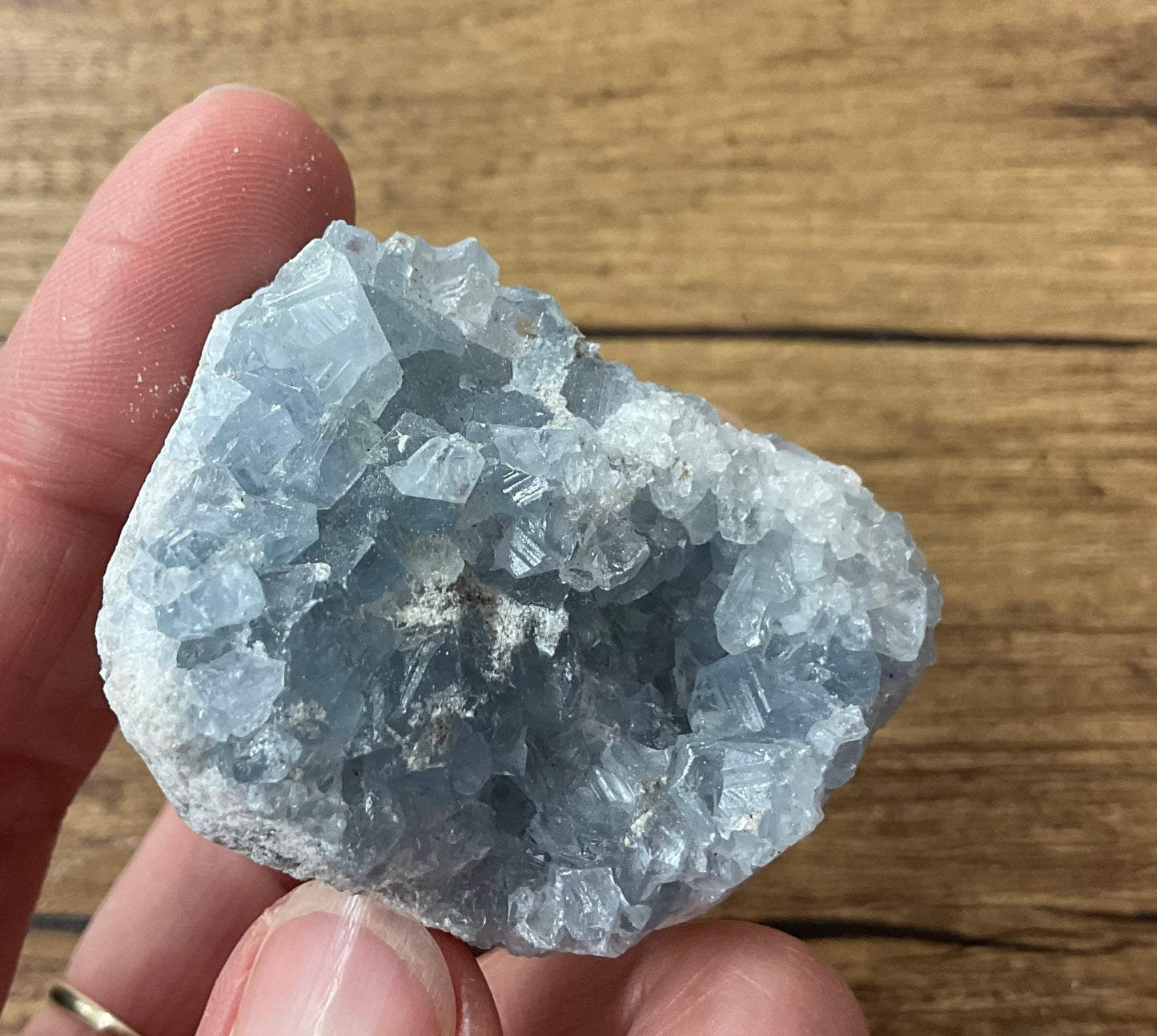 Célestine morceaux type druse et mini géodes