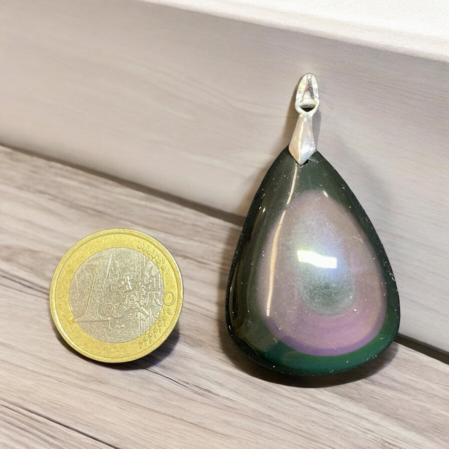 Pendentif obsidienne œil Céleste