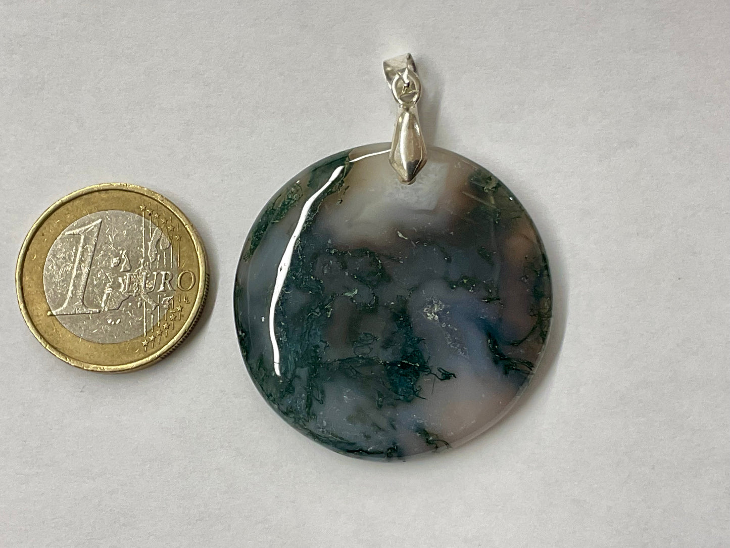 Pendentif en agate mousse