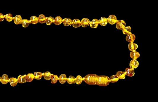 Collier d'ambre adulte ras de cou 46cm