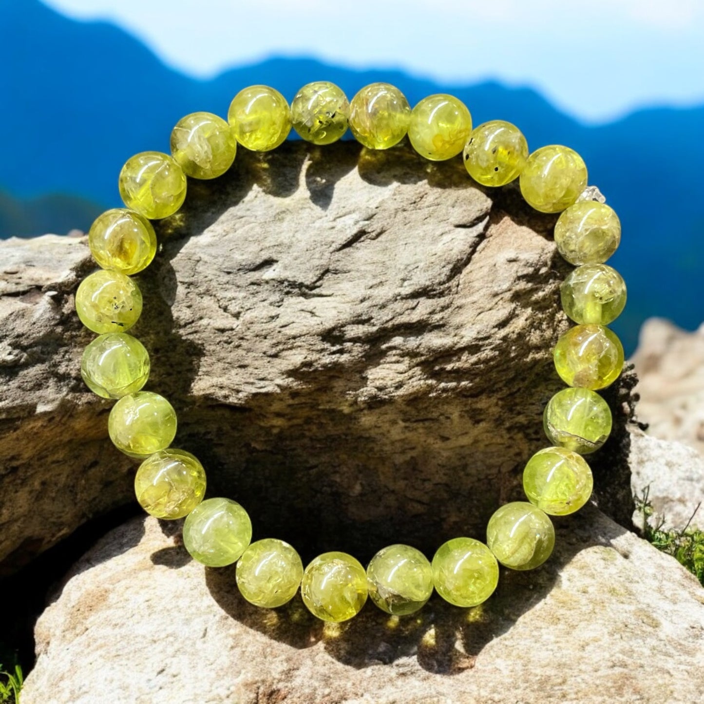 Bracelet en péridot (ou Olivine)