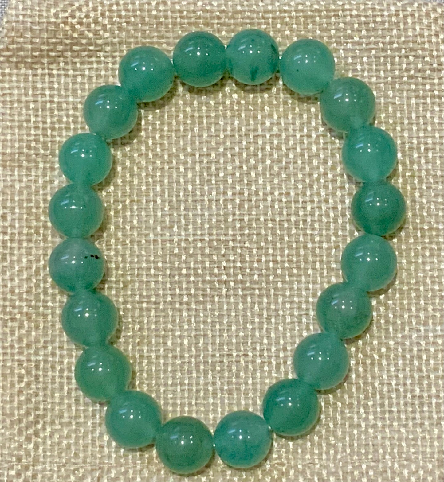 Bracelet en aventurine verte