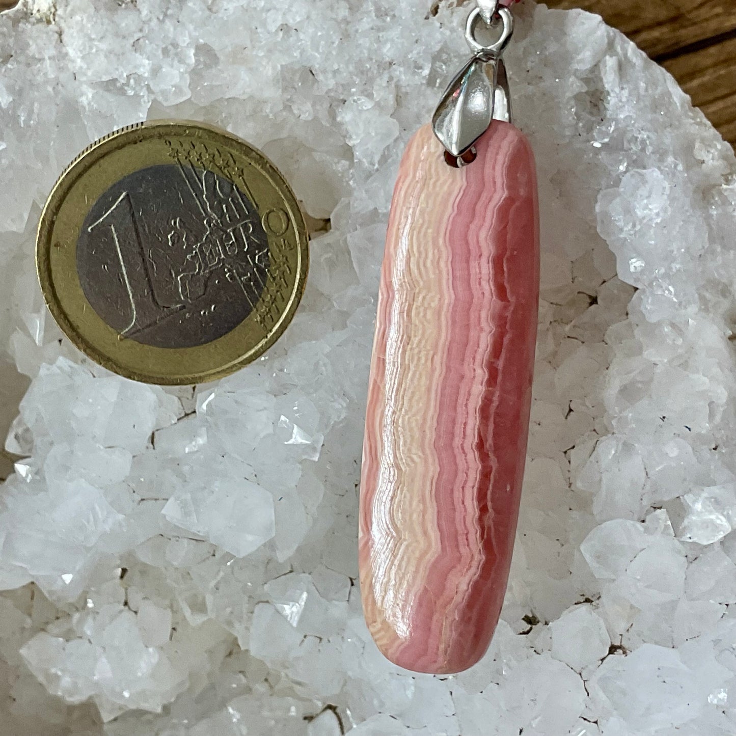 Pendentif en rhodochrosite