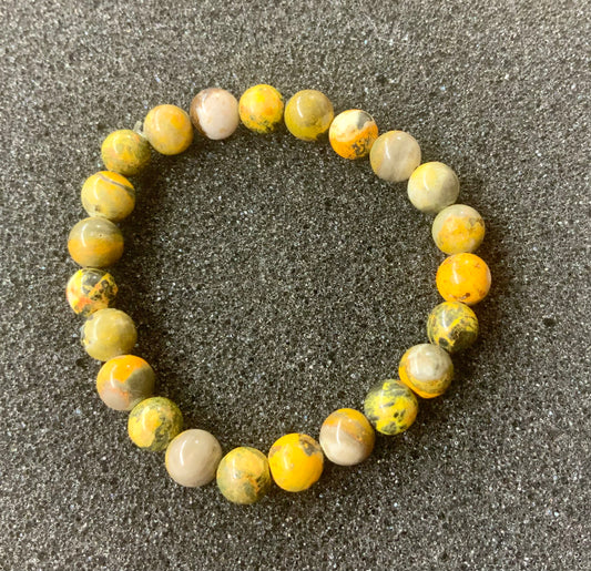 Bracelet en jaspe bourdon (bumble bee)