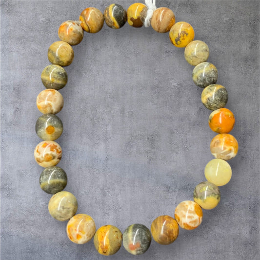 Bracelet en jaspe bourdon (bumble bee)