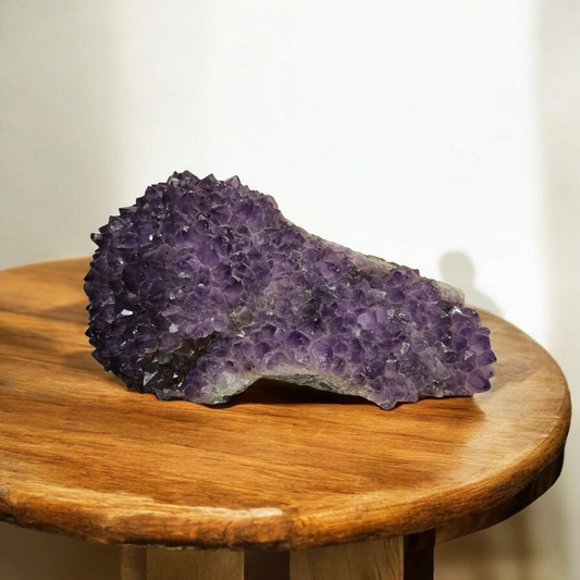 Géode améthyste hérisson provenance Brésil