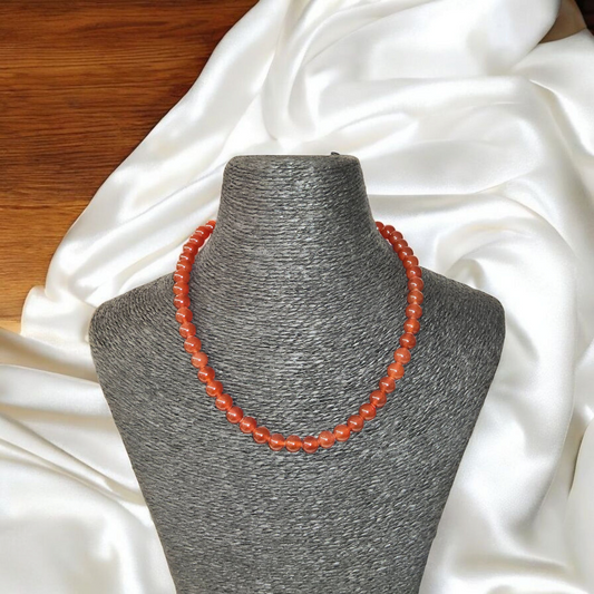 Collier en cornaline