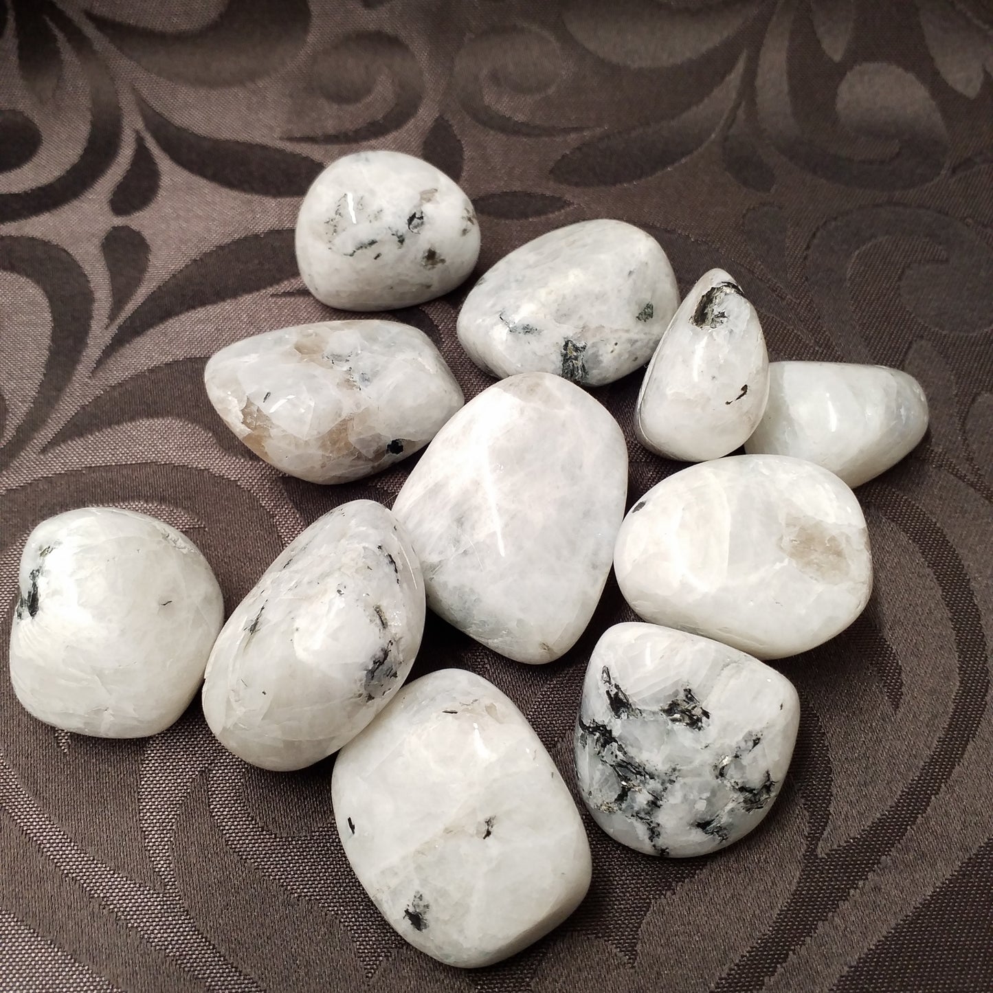 Labradorite blanche pierre polie d'Inde