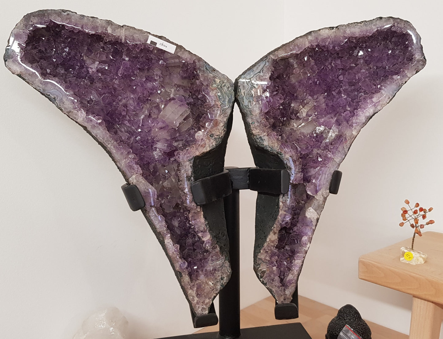 Géode d'améthyste papillon provenance Brésil