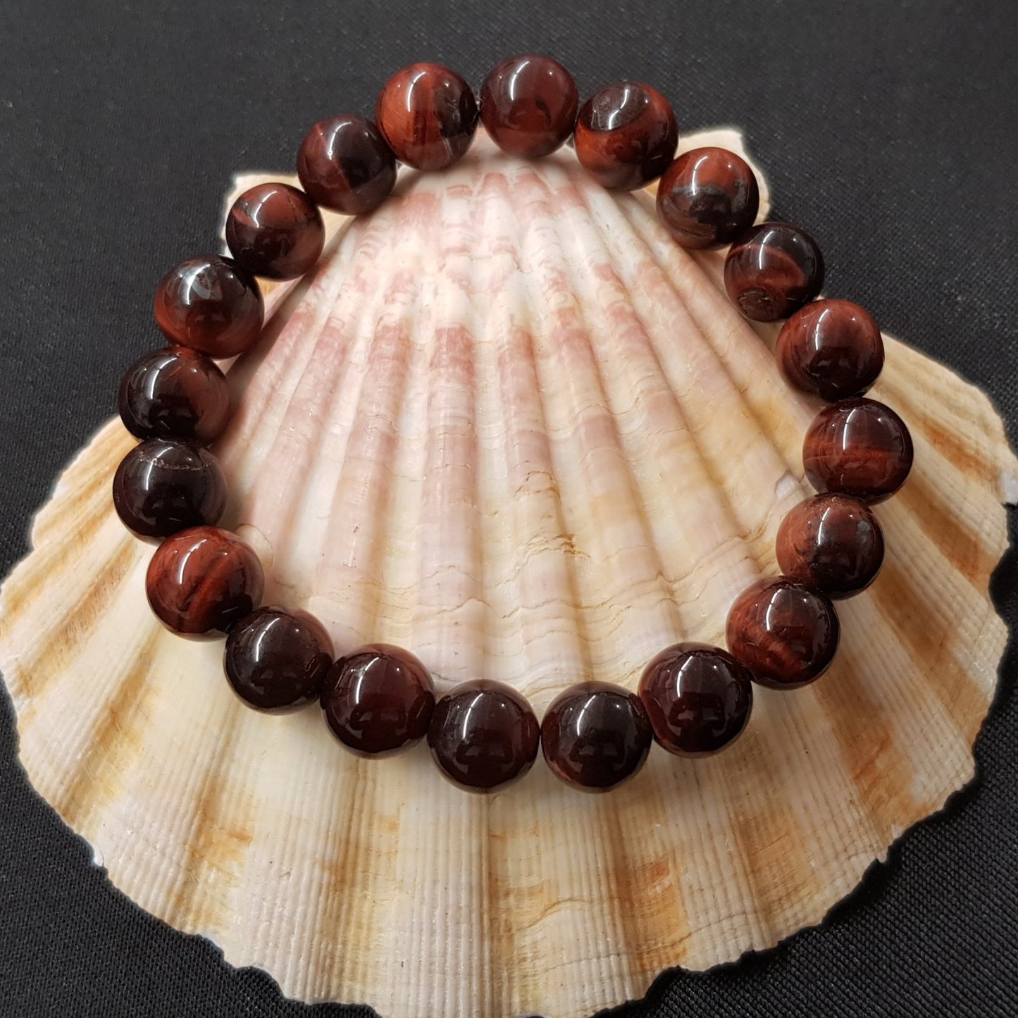 Bracelet œil de taureau, perles 8 ou 10 mm