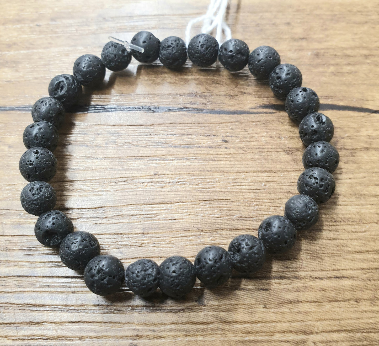 Bracelet ado en pierre de lave 6mm