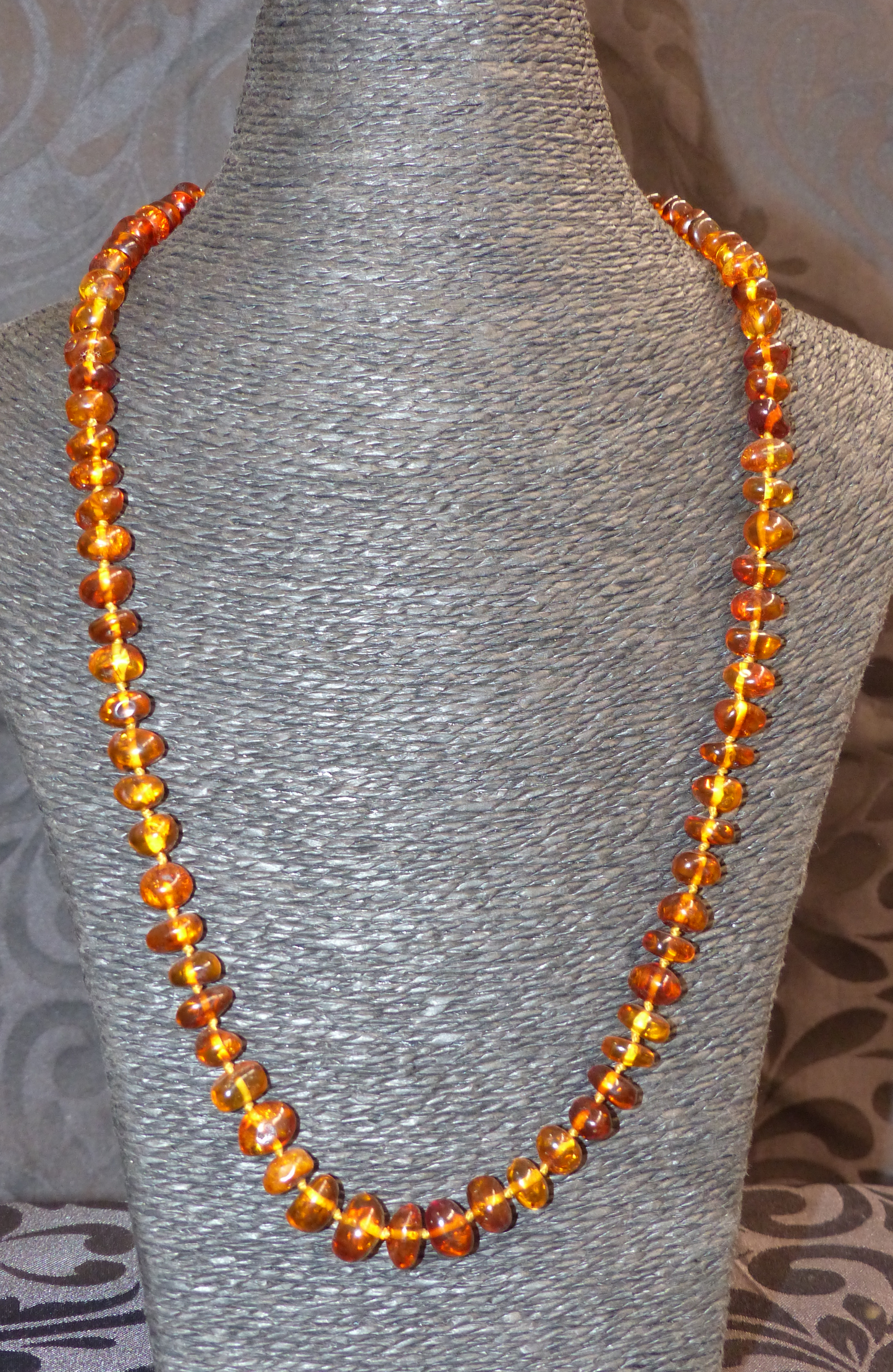 Collier ambre adulte 65cm