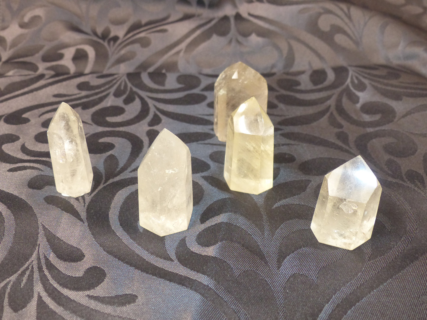 Pointe citrine naturelle