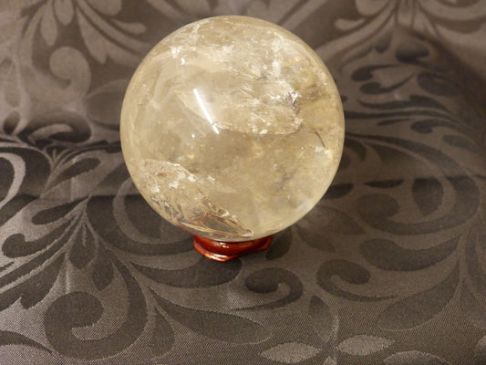 Sphère en cristal de roche du Brésil ∅9cm