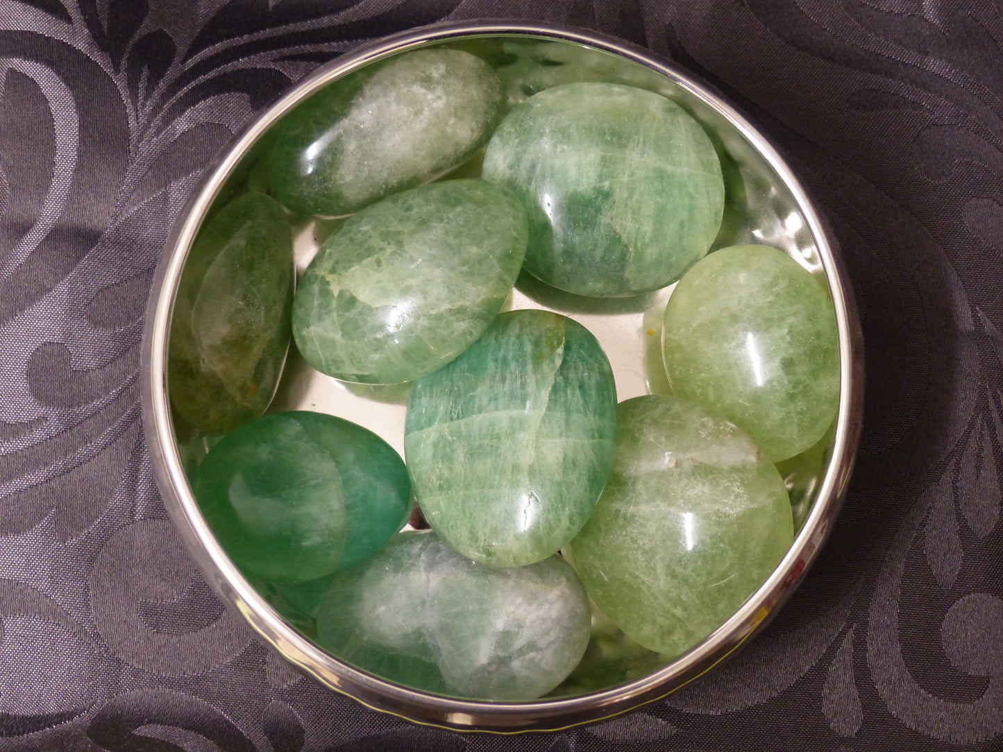 Fluorite verte en galet