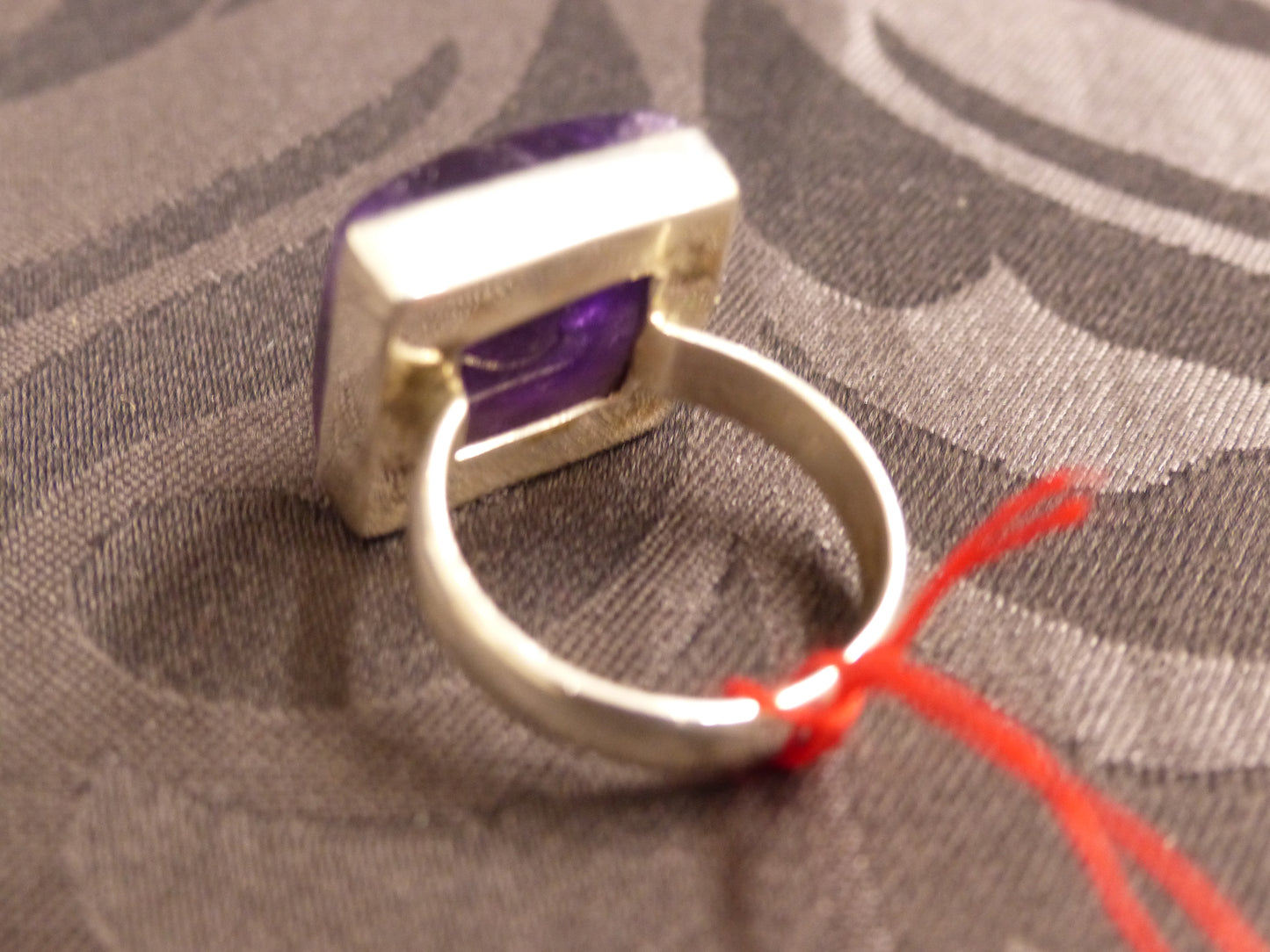 Bague femme en améthyste taille 61