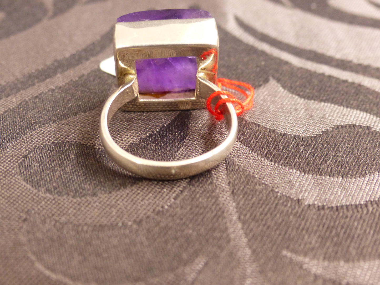 Bague femme améthyste taille 60