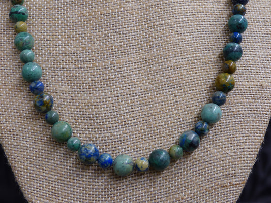 Collier femme en chrysocolle