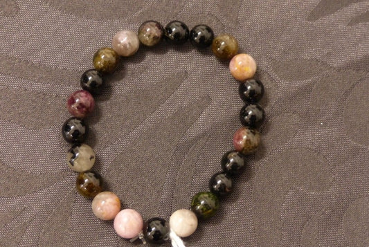 Bracelet en tourmaline mixte