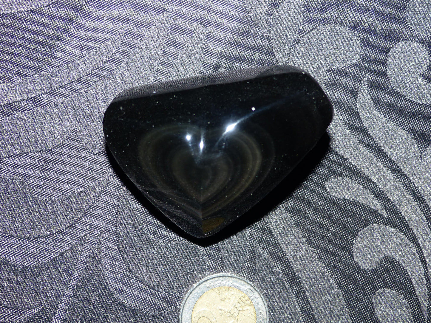 Obsidienne œil céleste du Mexique de 102g