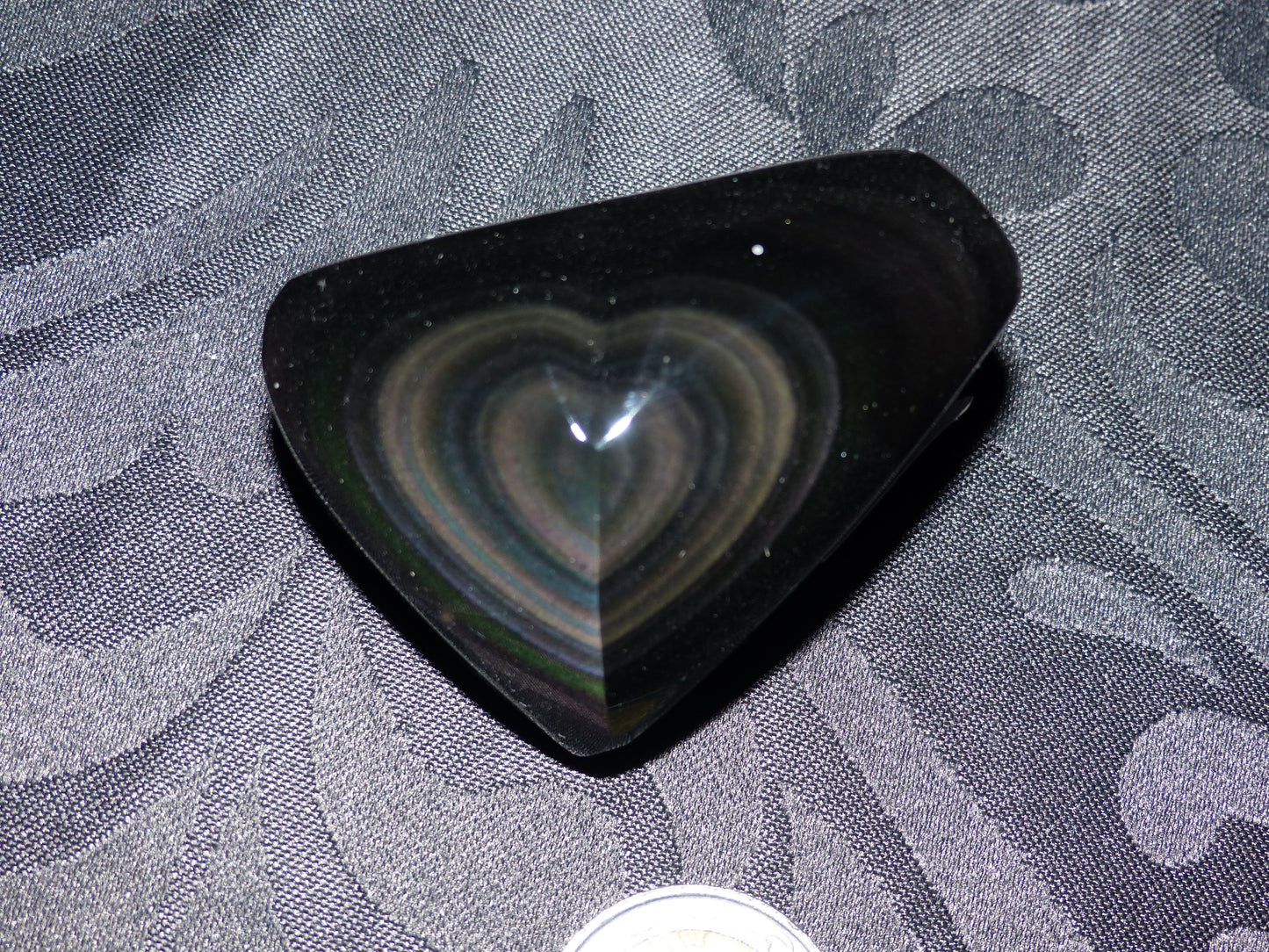 Obsidienne œil céleste du Mexique de 102g