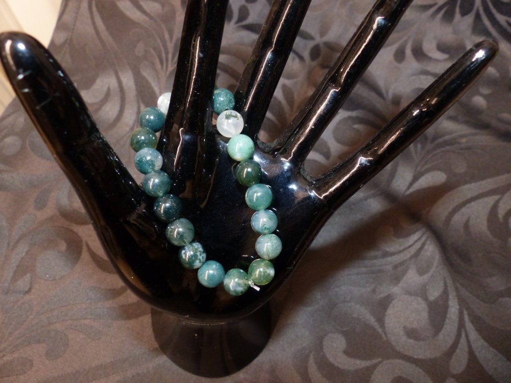 Bracelet en agate mousse enfants et ados