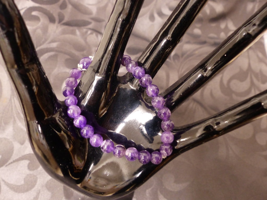 Bracelet en améthyste pour ados et enfants