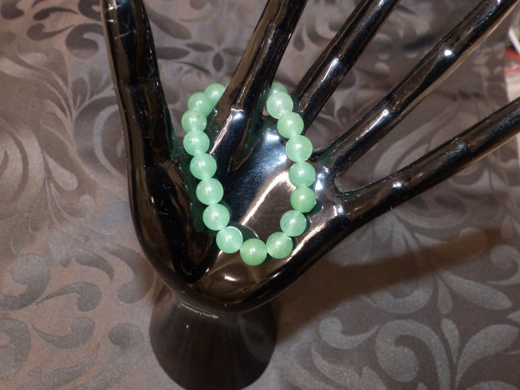 Bracelet en aventurine verte pour ados