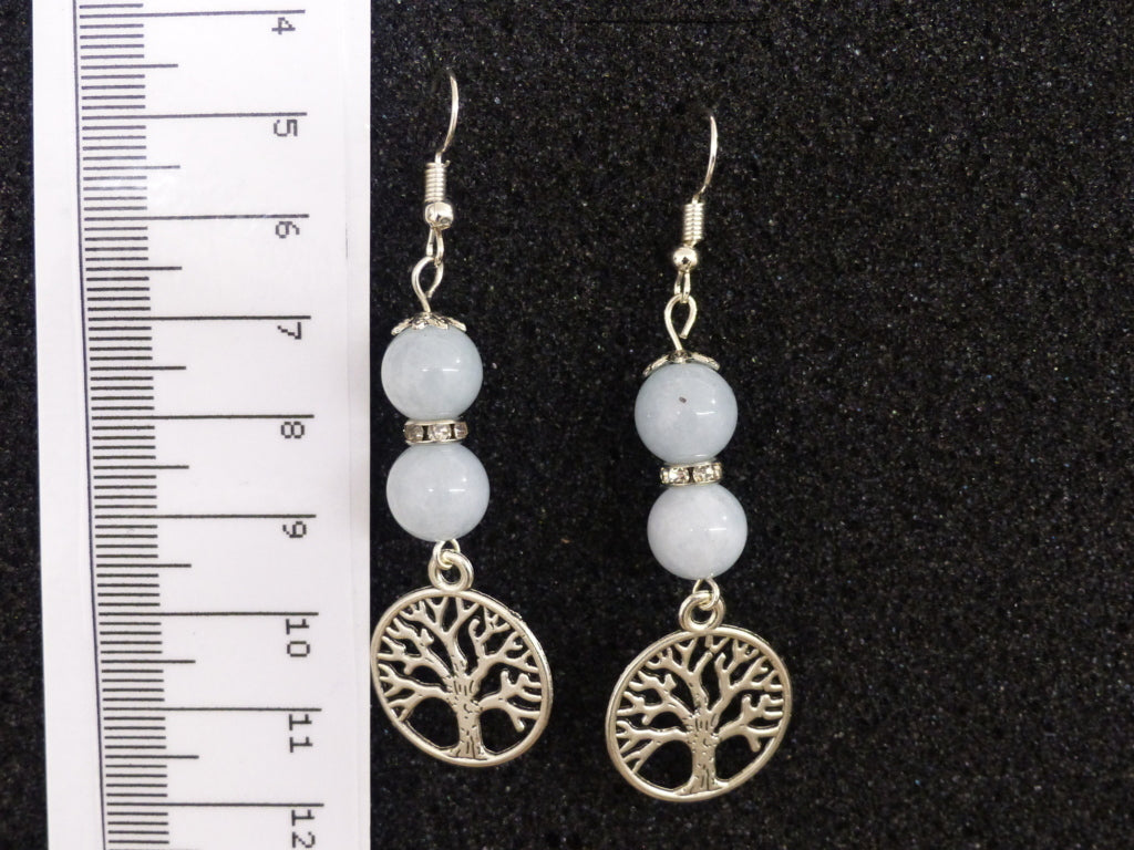 Boucles d'oreilles en aigue_marine