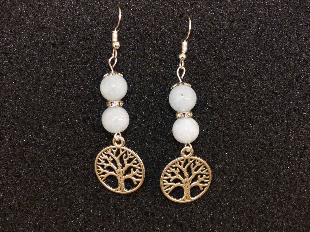Boucles d'oreilles en aigue_marine