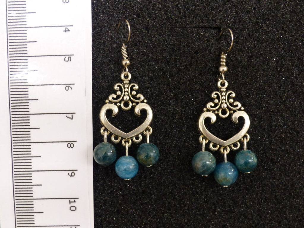 Boucles d'oreilles en apatite
