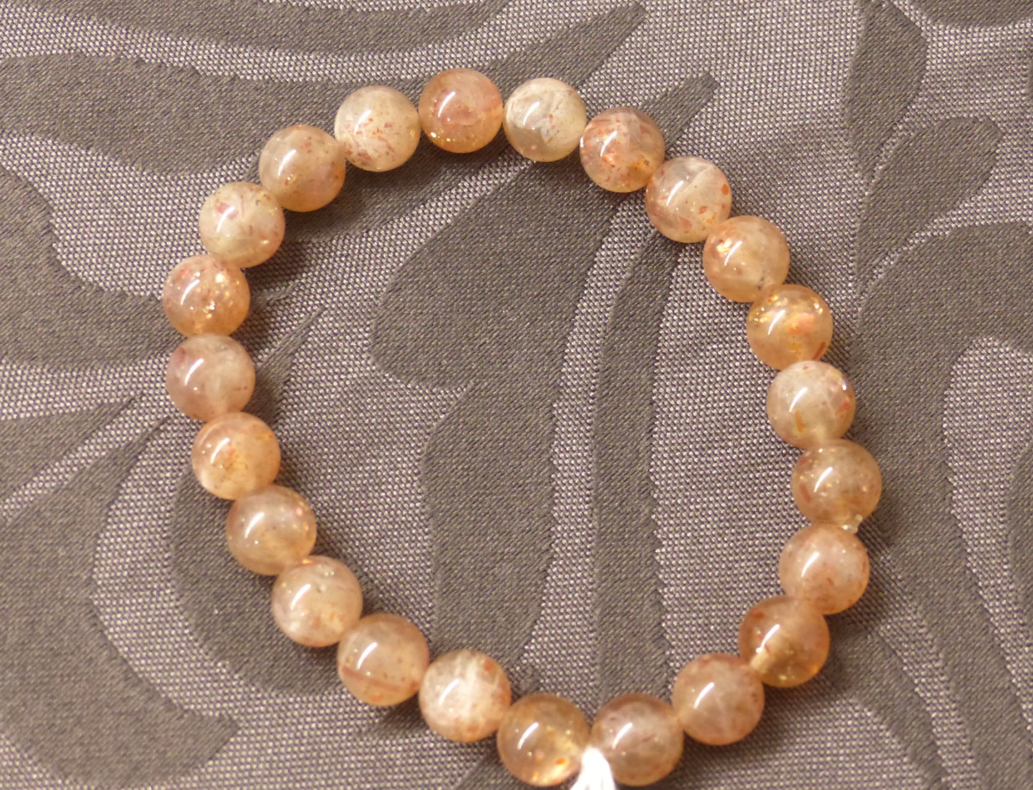 Bracelet en pierre de soleil qualité extra perles de 8mm