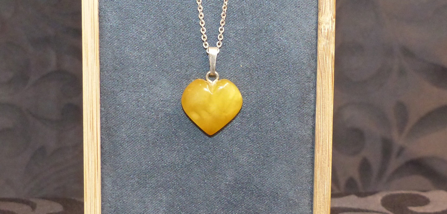 Pendentif ambre grand modèle