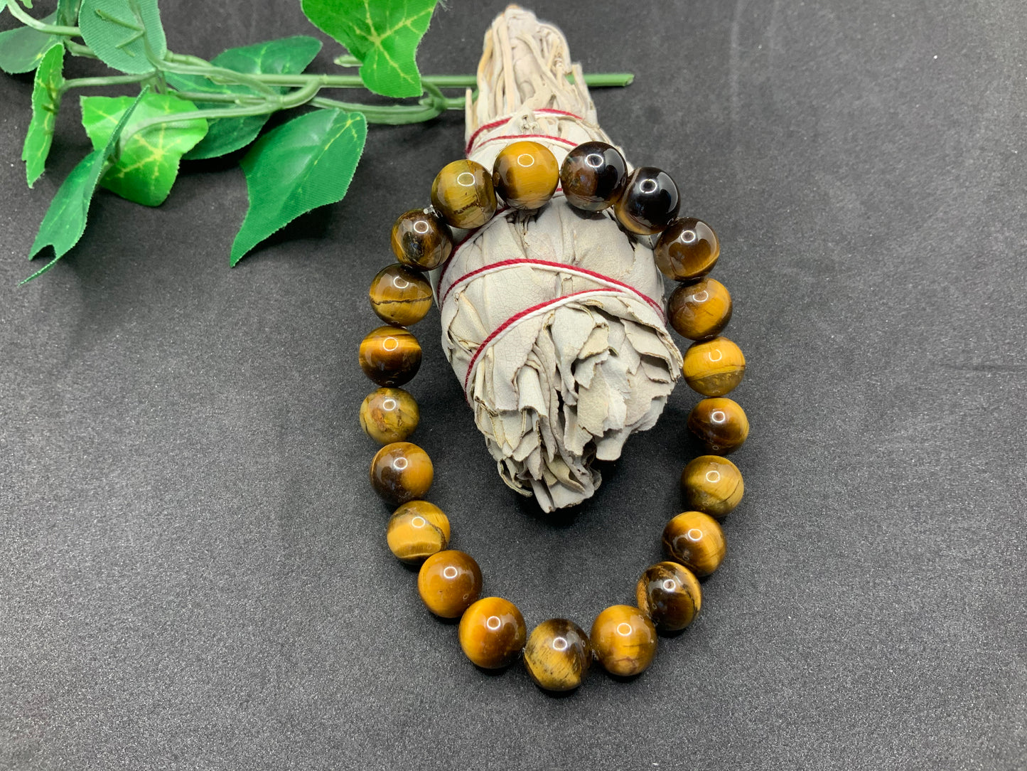 Bracelet œil de tigre en perles de 8 mm ou 10mm