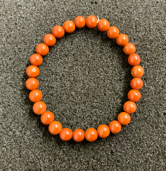 Bracelet jaspe rouge perles 6, 8 ou 10 mm