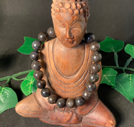 Bracelet en opale d’Éthiopie, perles 8 mm