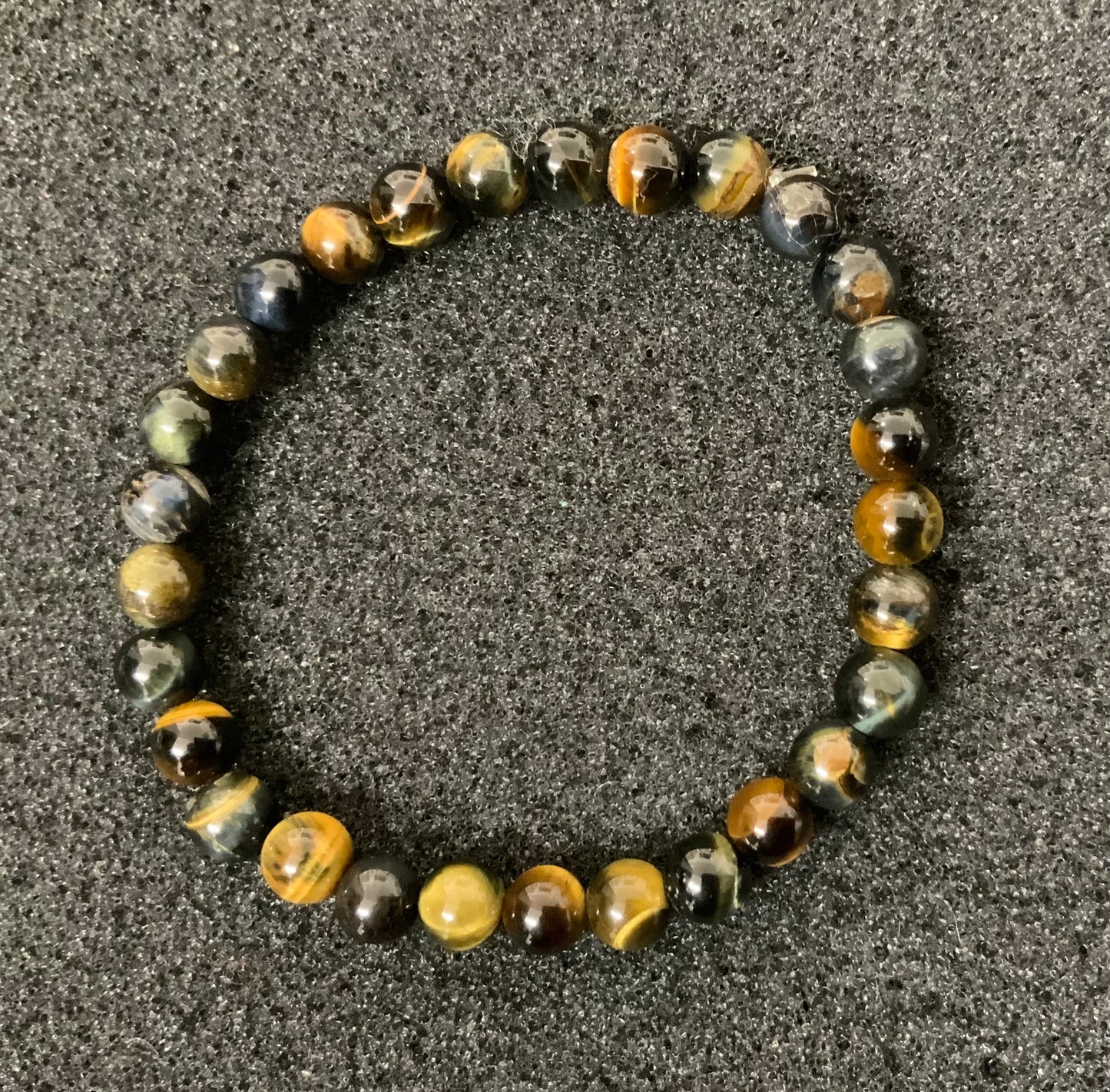 Bracelet œil de faucon en perles 6, 8 ou 10mm