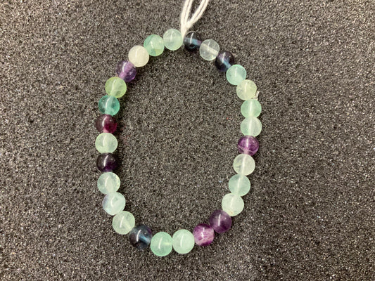 Bracelet en fluorite perles de 6 , 8 ou 10 mm