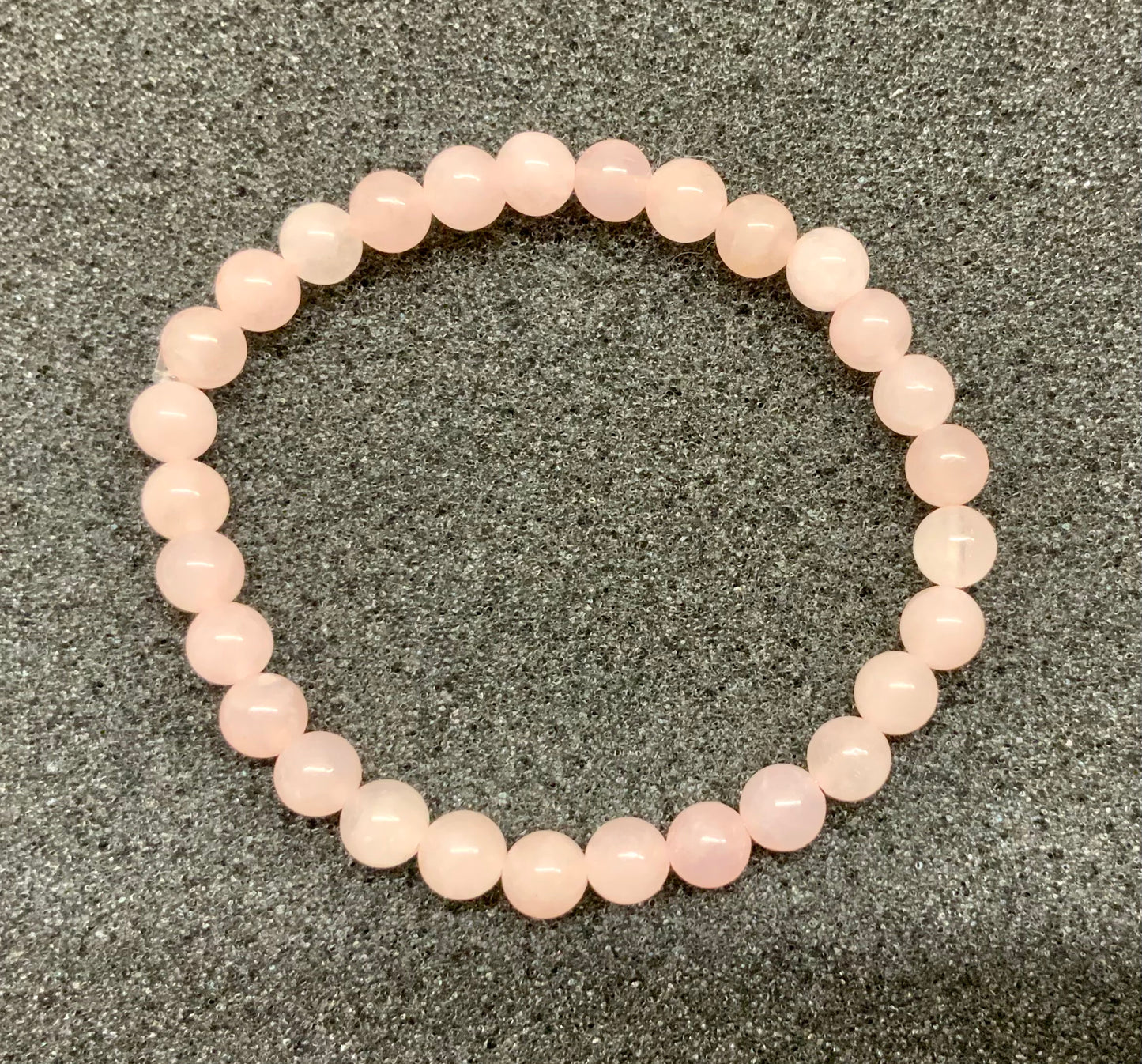 Bracelet en quartz rose, perles 6, 8 ou 10 mm avec ou sans breloques