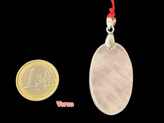 Pendentif en quart rose