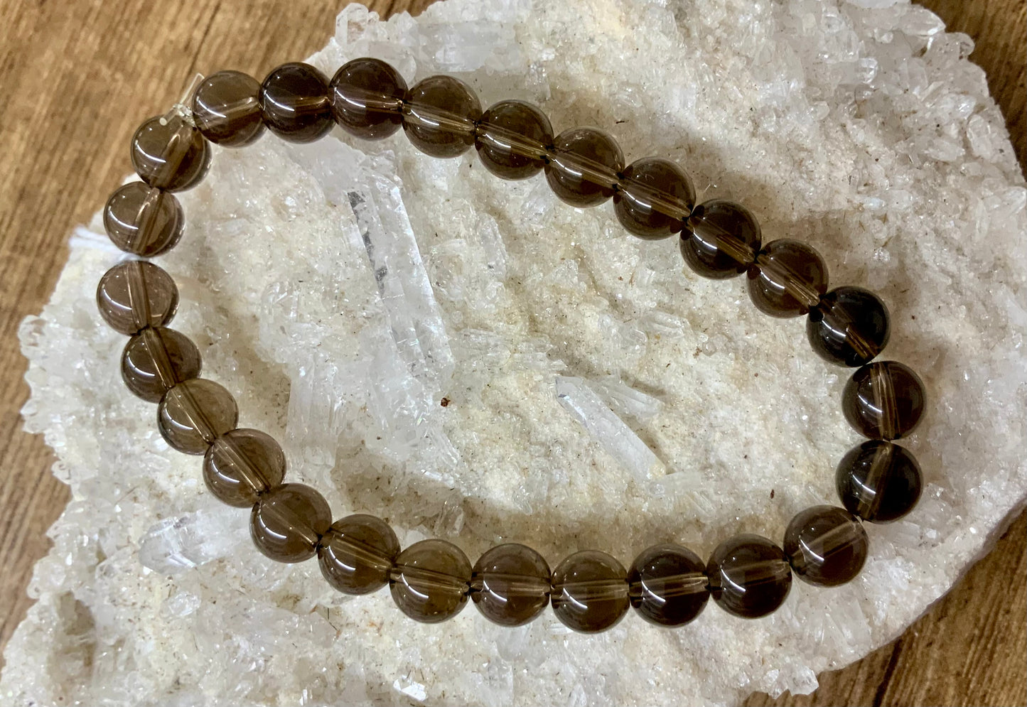 Bracelet en quartz fumé