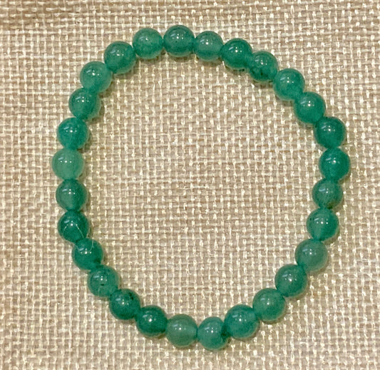 Bracelet en aventurine verte