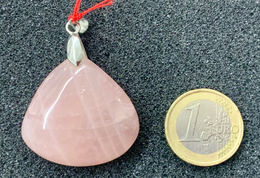 Pendentif en quartz rose